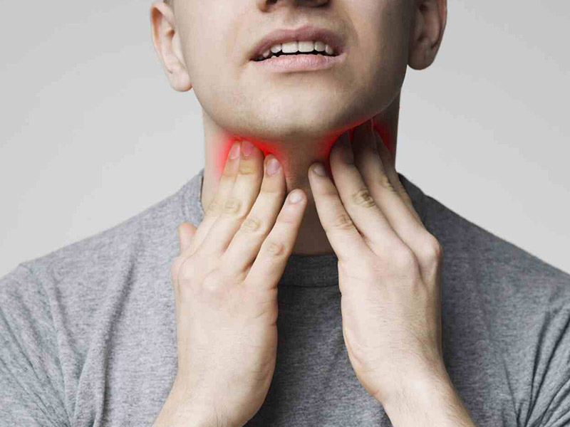 गले का कैंसर की पहचान