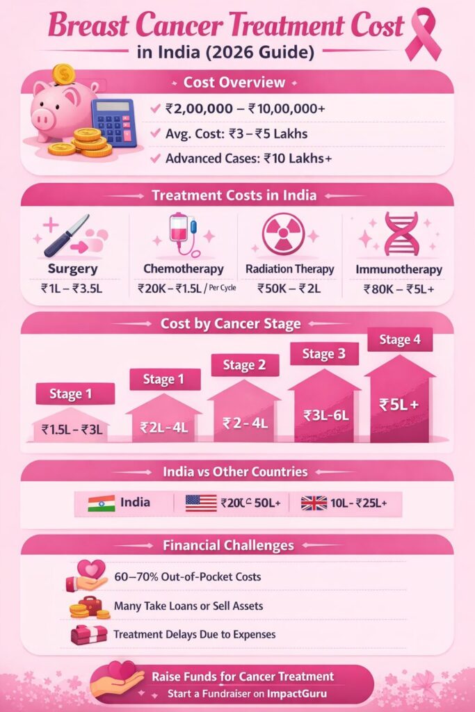 Breast Cancer Treatment Cost in India (2026)