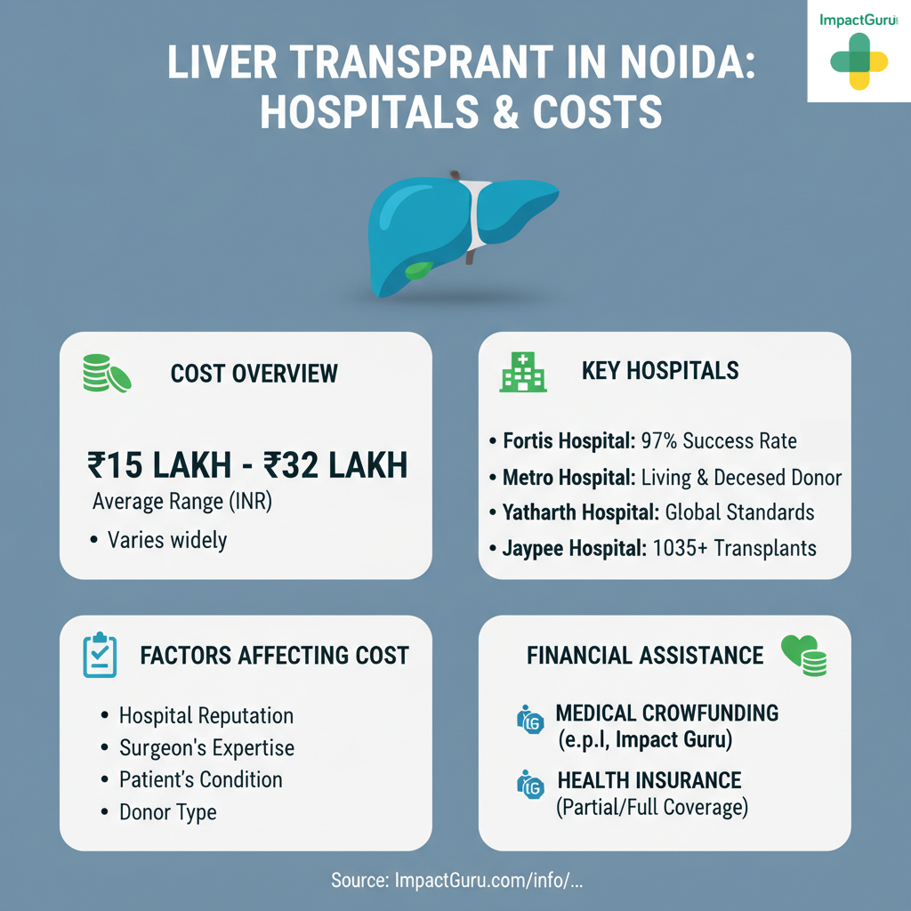 Liver transplant hospital in Noida, Impact Guru