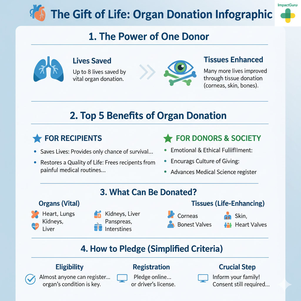 benefits of organ donation, Impact Guru