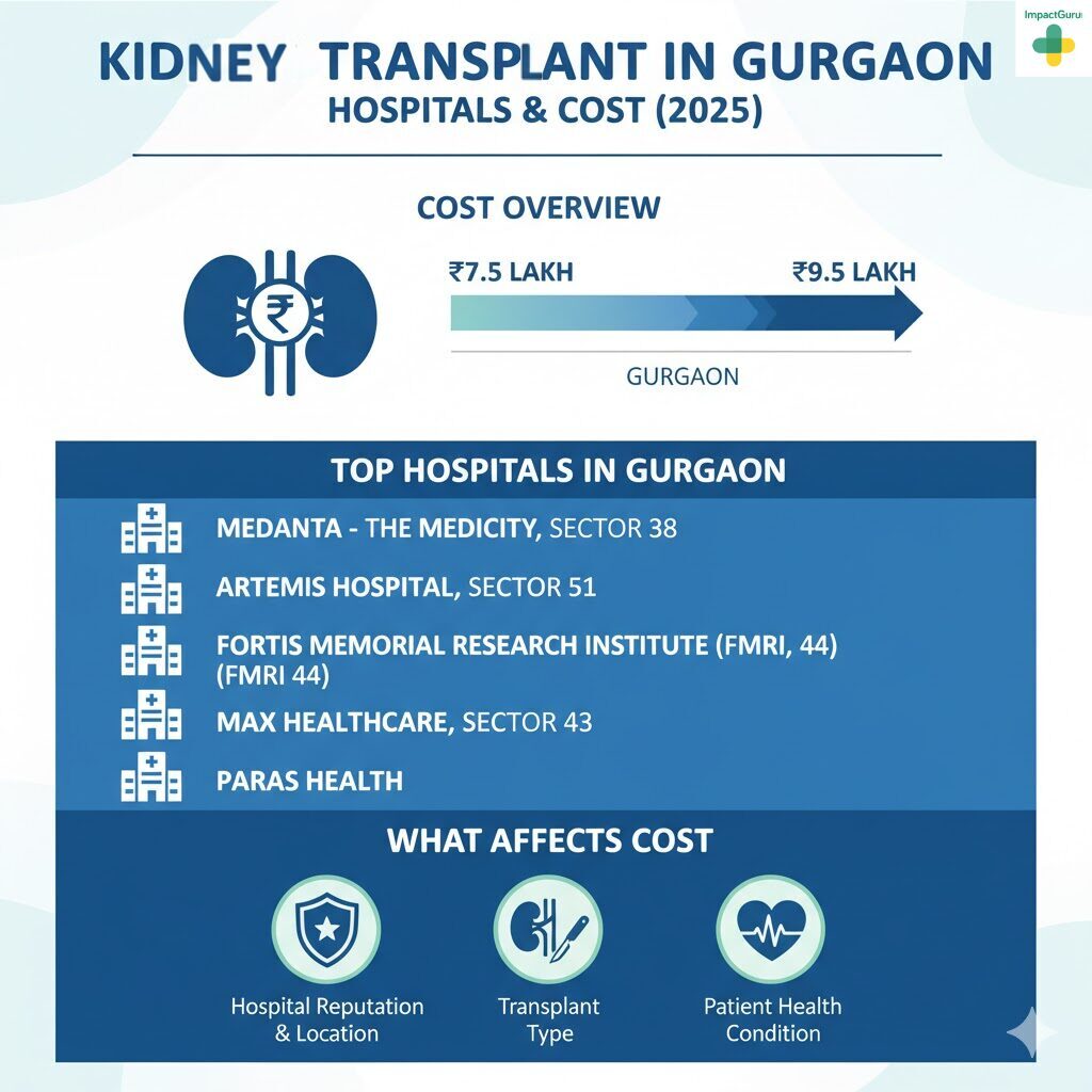 Kidney Transplant Hospitals in Gurgaon, Impact Guru