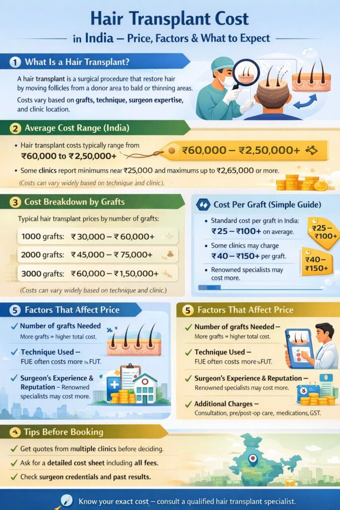 Hair Transplant Cost In India, Impact Guru