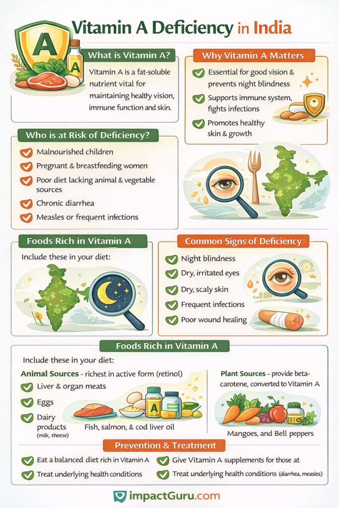 Vitamin A Deficiency In India, Impact Guru