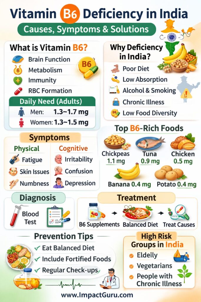 Vitamin B6 deficiency in India, Impact Guru