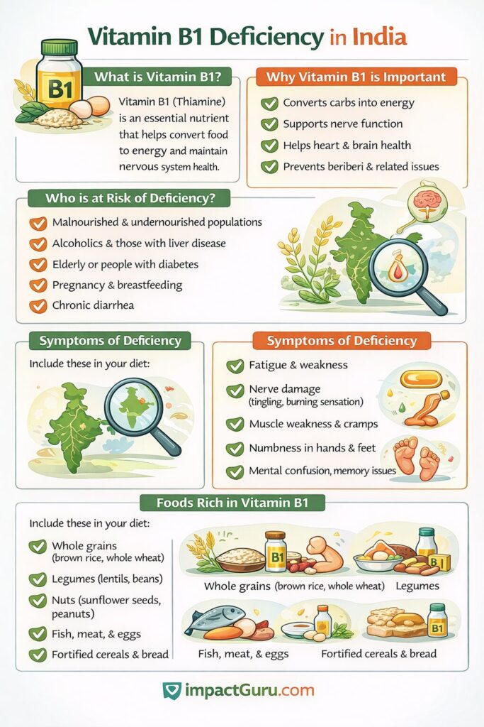 Vitamin B1 Deficiency in India, Impact Guru
