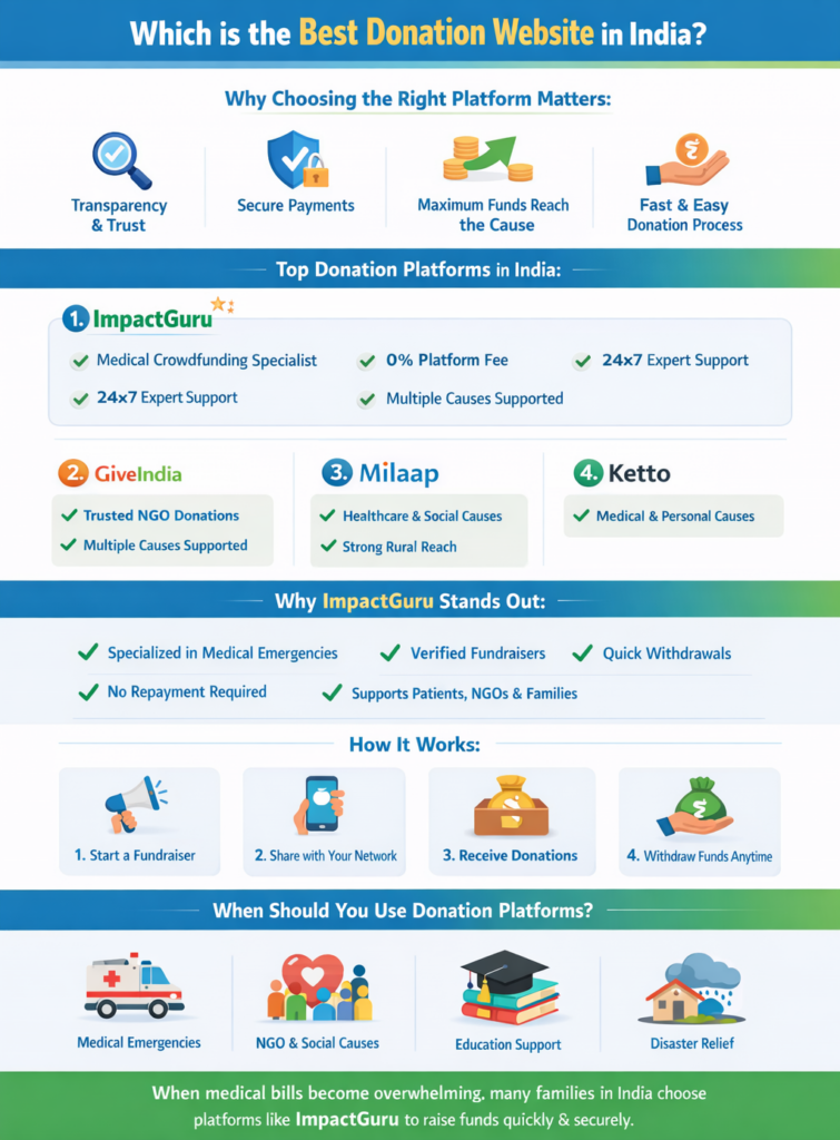 donation website in India, Impact Guru