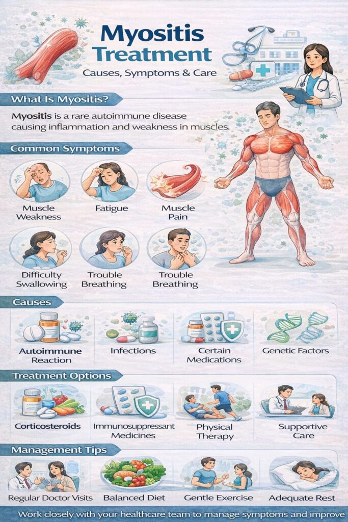 myositis treatment, Impact Guru