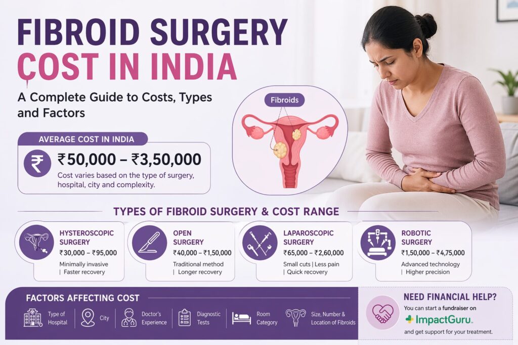 fibroid surgery cost in India, Impact Guru