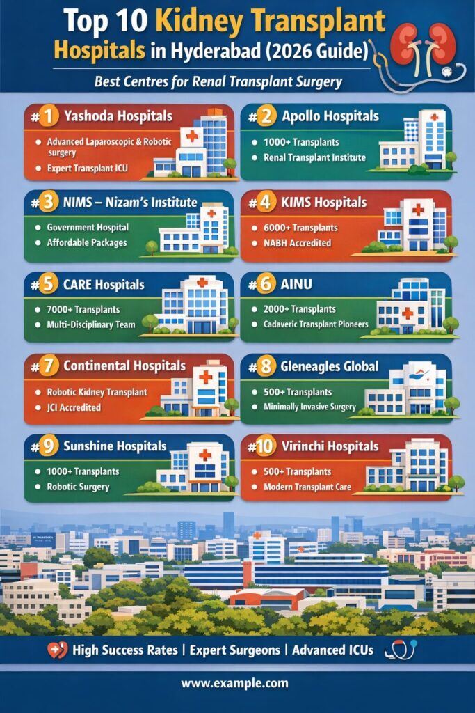 Kidney Transplant Hospitals in Hyderabad, Impact Guru