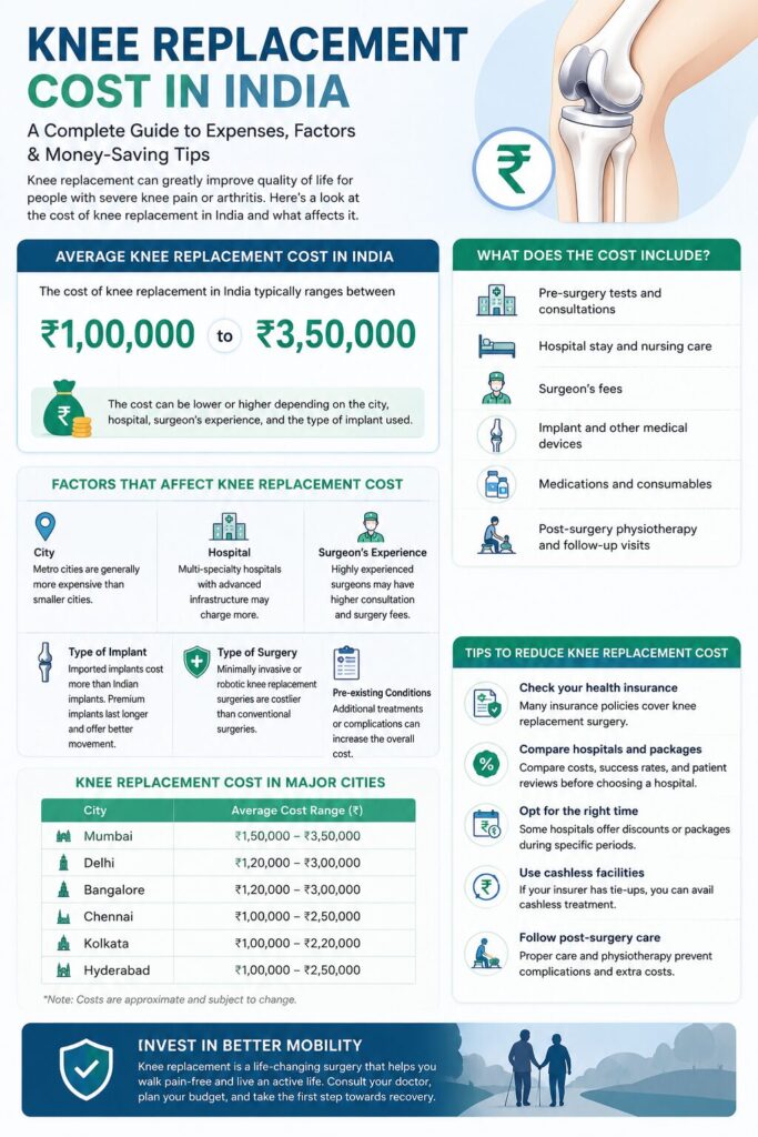 Knee Replacement Cost in India, Impact Guru