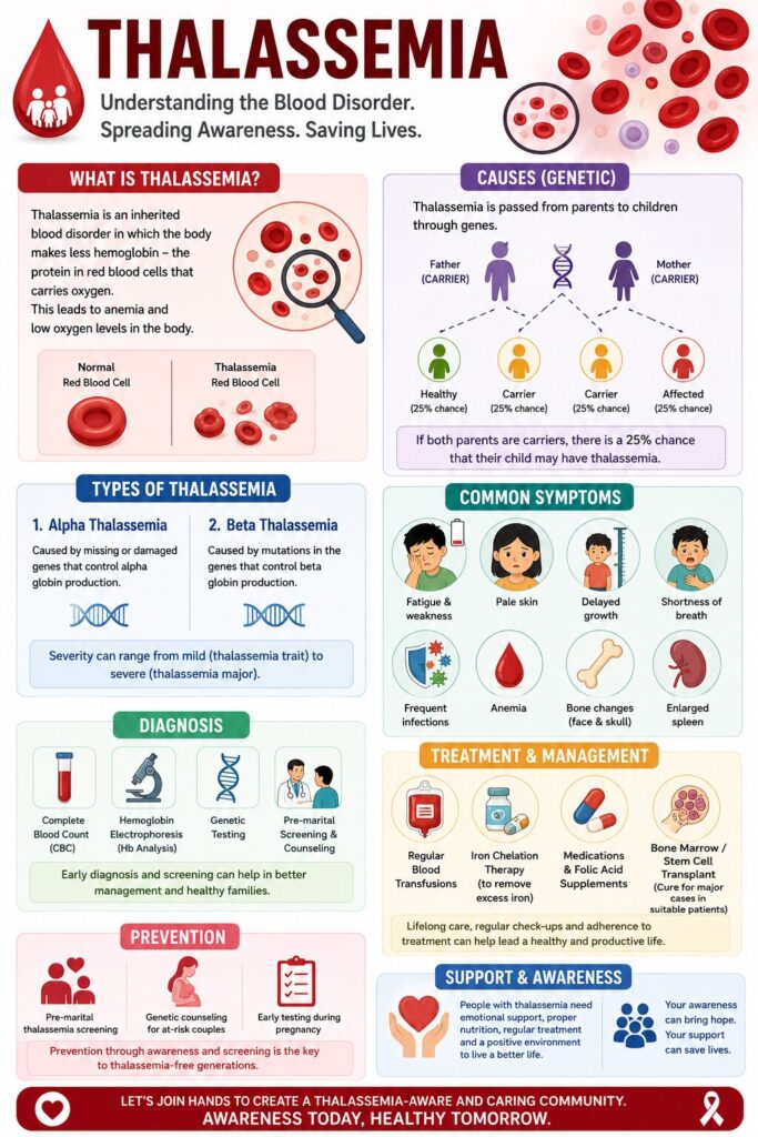 Thalassemia symptoms, Impact Guru