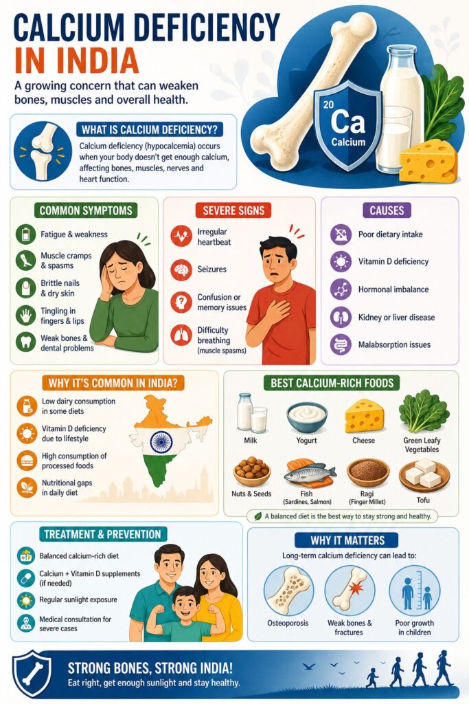 Calcium deficiency in India, Impact Guru