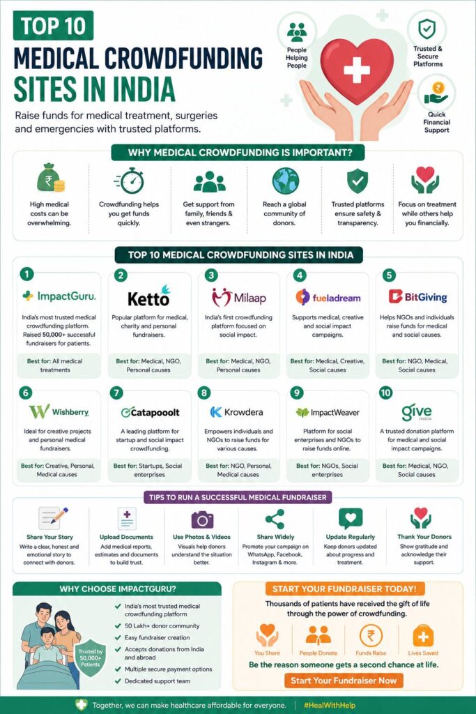 medical crowdfunding sites in India, Impact Guru
