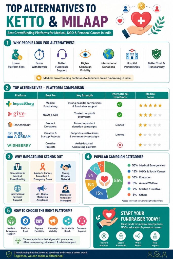 alternatives to Ketto and Milaap, Impact Guru