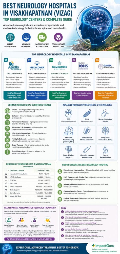 best neurology hospital in visakhapatnam, Impact Guru