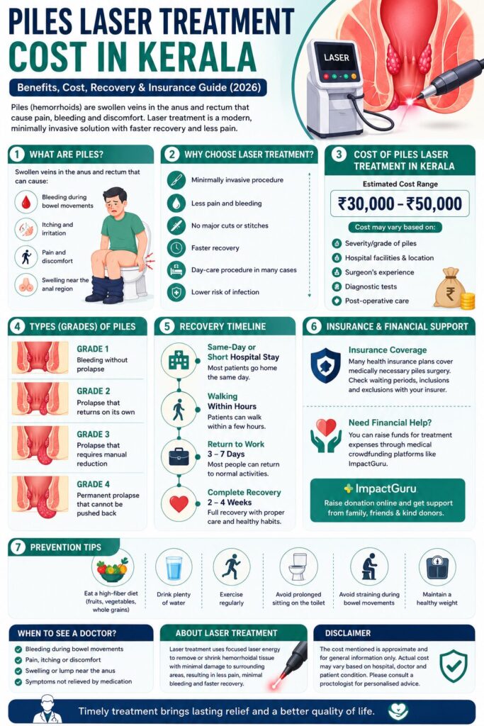 piles laser treatment cost in kerala, Impact Guru