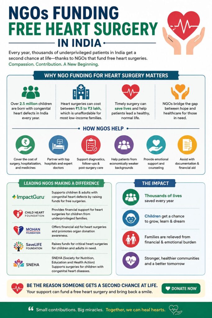 NGOs & Charities Funding Free Heart Surgery in India