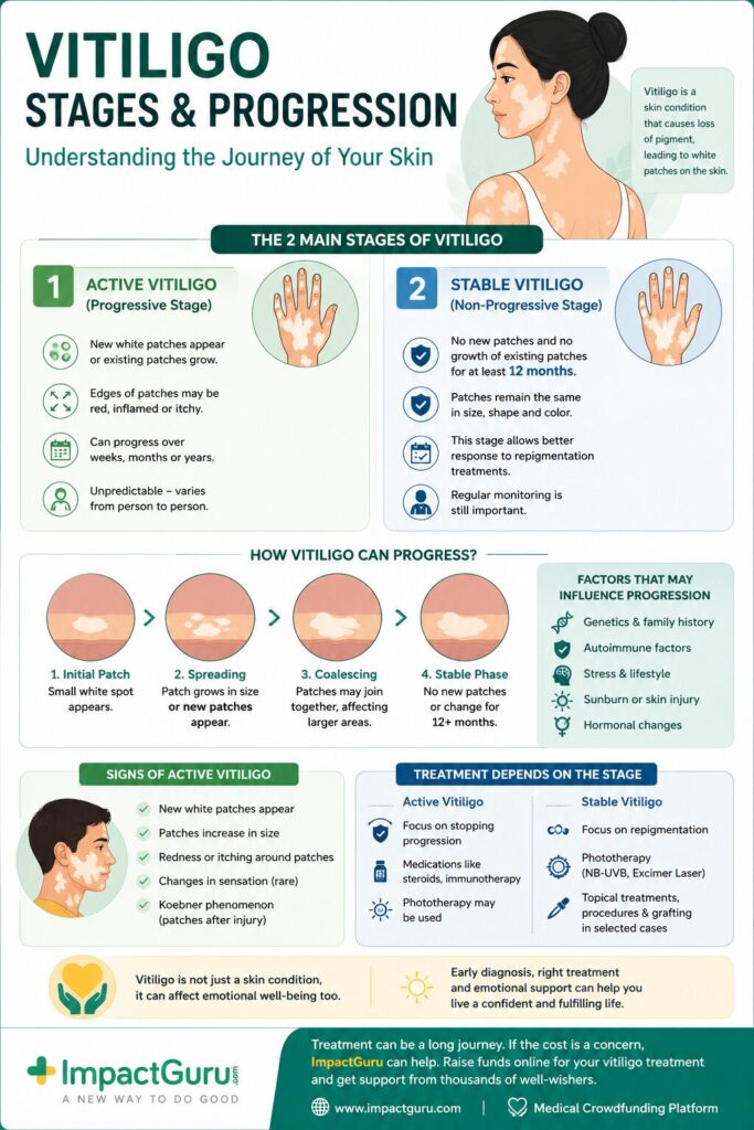 Vitiligo Stages and Progression