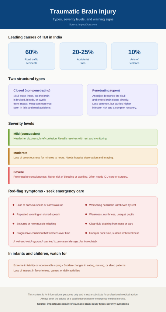 Traumatic Brain Injury: Types, Severity & Symptoms